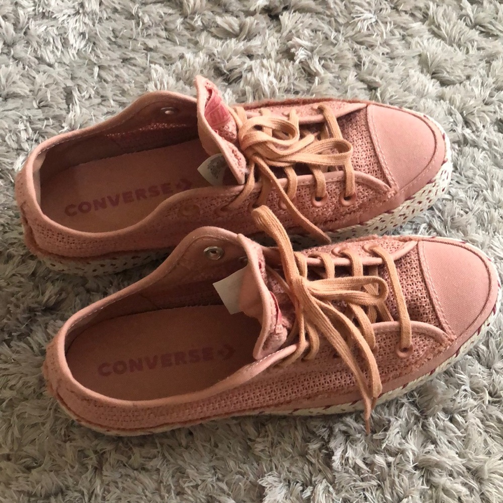 Converse shoes US size 8.5 pink but not that pink